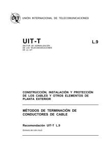 UIT-T Rec. L.9 (11/88) Métodos de terminación de conductores