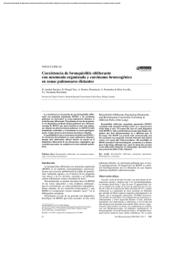 Coexistencia de bronquiolitis obliterante con neumonía organizada