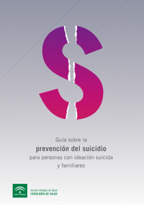 Guía sobre la prevención del suicidio para personas con