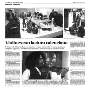 Violines con factura valenciana