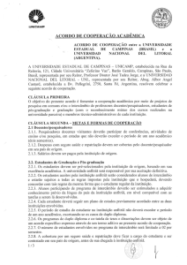 Acordo de Cooperação - Unicamp e Universidad Nacional del Litoral