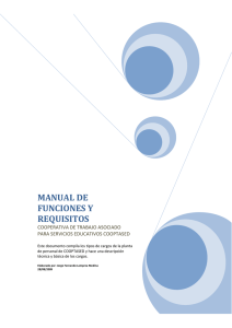 manual de funciones y requisitos