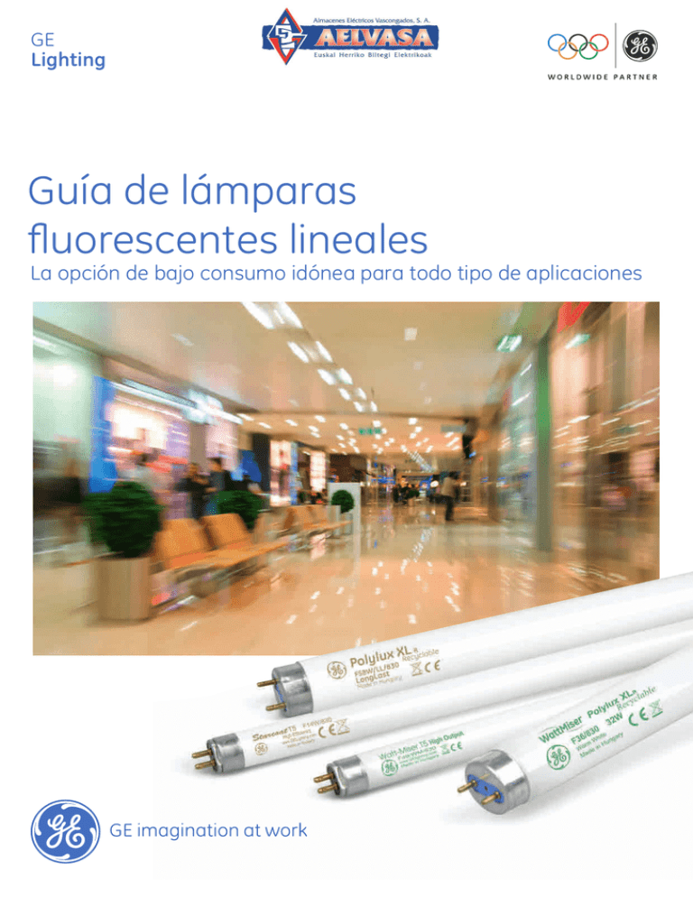 Guía de lámparas fluorescentes lineales