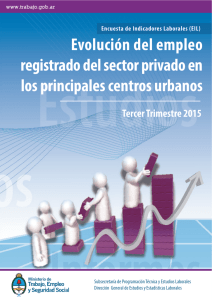 Informe 3° trim. de 2015 - Ministerio de Trabajo, Empleo y