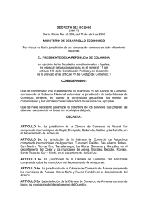 decreto 622 de 2000 - Cámara de Comercio de Pasto