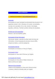 ENCICLOPEDIAS Enciclonet Enciclopedia con gran cantidad de