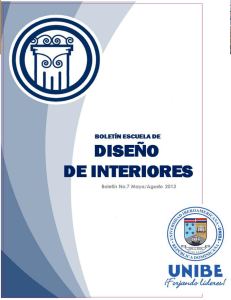 Boletín Escuela Diseno Interiores Mayo - Agosto 2013