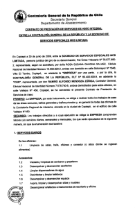 ¿Contraloría General de la República de Chile "` Secretaría General