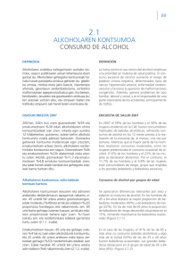 ALKOHOLAREN KONTSUMOA CONSUMO DE ALCOHOL
