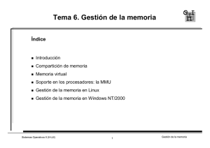 Tema 6. Gestión de la memoria