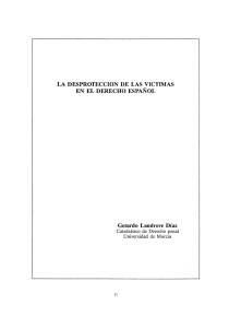 LA DESPROTECCION DE LAS VICTIMAS