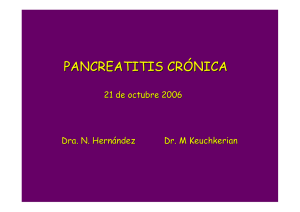 Pancreatitis crónica