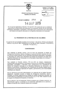 decreto 1814 del 14 de septiembre de 2015