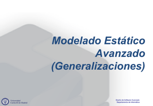 Modelado Estático Avanzado (Generalizaciones)