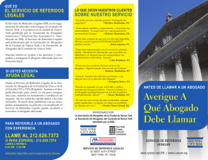 Antes de llamar a un abogado - New York City Bar Association