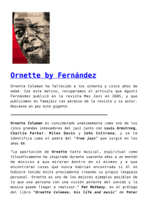 Ornette by Fernández,Martin Williams sobre Ornette Coleman