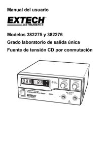 Manual del usuario Modelos 382275 y 382276 Grado