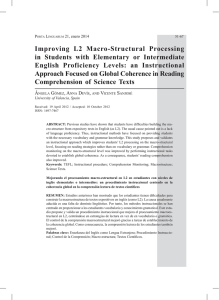 Improving L2 Macro-Structural Processing in Students with