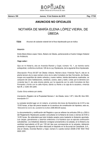 NOTARÍA DE MARÍA ELENA LÓPEZ VIEIRA, DE ÚBEDA