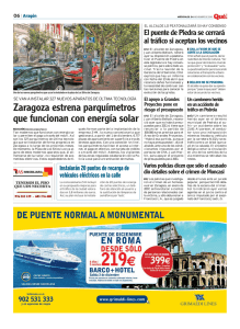 Zaragoza estrena parquímetros que funcionan con energía solar