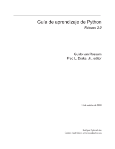 Guía de aprendizaje de Python - TLDP-ES