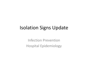 Isolation Sign Changes