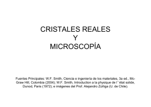 cristales reales y microscopía - U