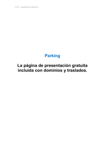 Parking La página de presentación gratuita incluida con dominios y