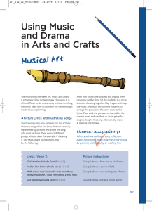 Using Music and Drama in Arts and Crafts