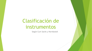 Clasificacion de instrumentos