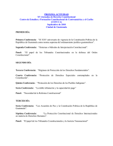 PROXIMA ACTIVIDAD XV Jornadas de Derecho Constitucional