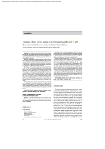 Isquemia silente versus angina en la tomogammagrafía con Tl-201