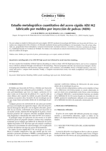 Estudio metalográfico cuantitativo del acero rápido AlSI M2