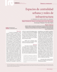 Espacios de centralidad urbana y redes de infraestructura