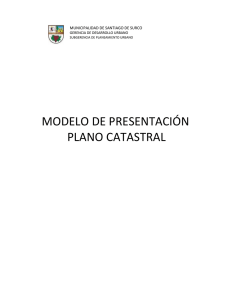 modelo de presentación plano catastral