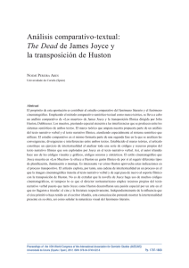 Análisis comparativo-textual: The Dead de James Joyce y la
