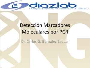 Deteccion de marcadores moleculares por PCR