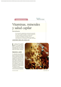 Vitaminas, minerales y salud capilar