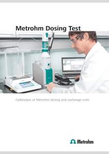 Metrohm Dosing Test