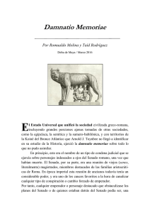 PDF: Damnatio memoriae. Por Romualdo Molina y