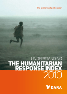 the humanitarian response index