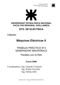 Maquinas eléctricas II – Departamento de Electrotecnia