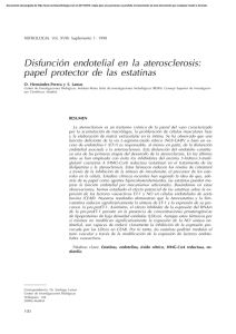 Disfunción endotelial en la aterosclerosis: papel protector de las