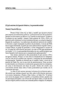 SPRING 2006 83 El jefe máximo de Ignacio Solares y la