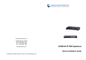UCM6104 IP PBX Appliance