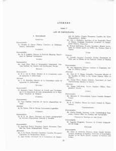 Page 1 A N N E X E S Annex I LIST OF PARTICIPANTS A