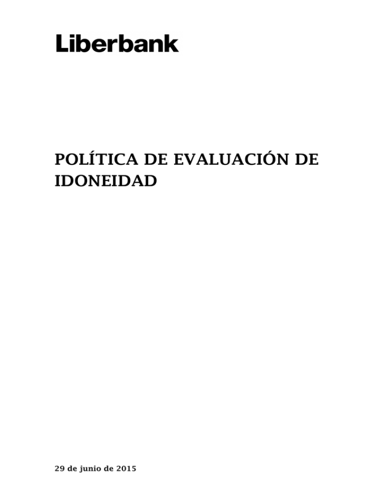 Política De Evaluación De Idoneidad