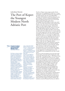 The Port of Koper: the Youngest Modern North Adriatic Port