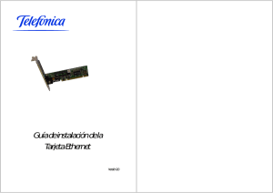 Guía de instalación de la Tarjeta Ethernet