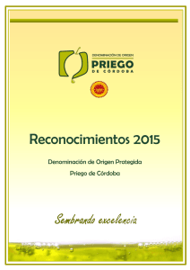 premios 2015 - D.O.P. Priego de Córdoba